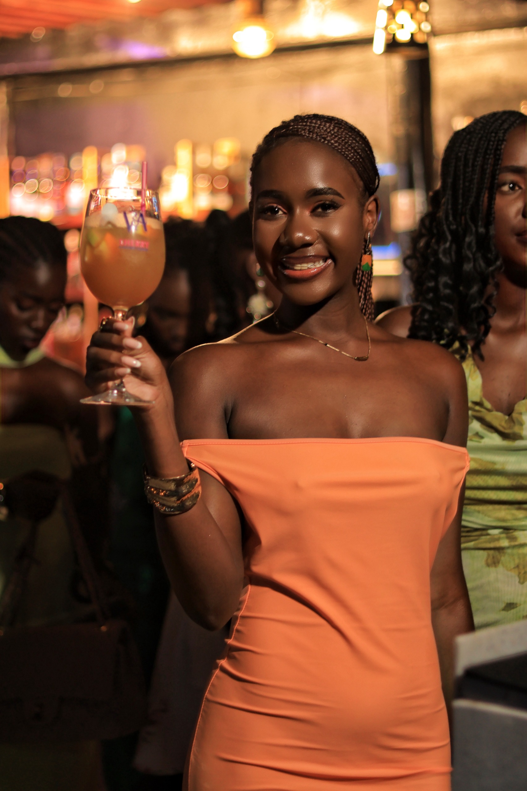 Girl enjoying cocktail 